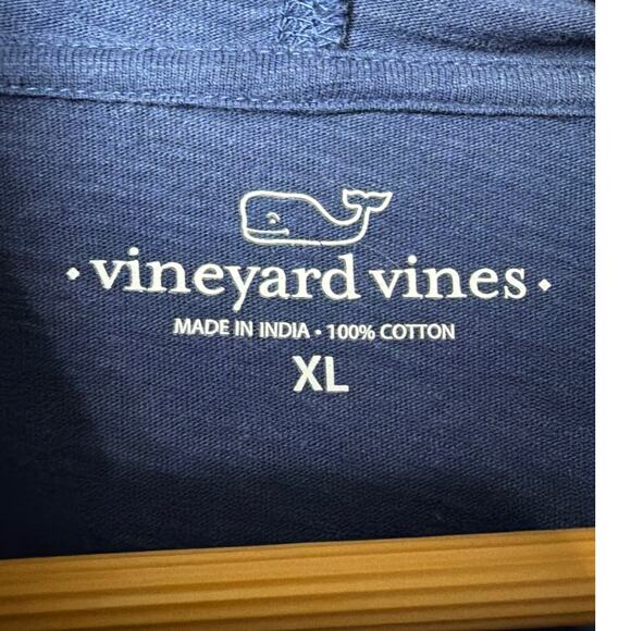 Vineyard Vines Mens Island Hoodie Vineyard Navy Lightweight Coastal Size XL - Picture 7 of 8